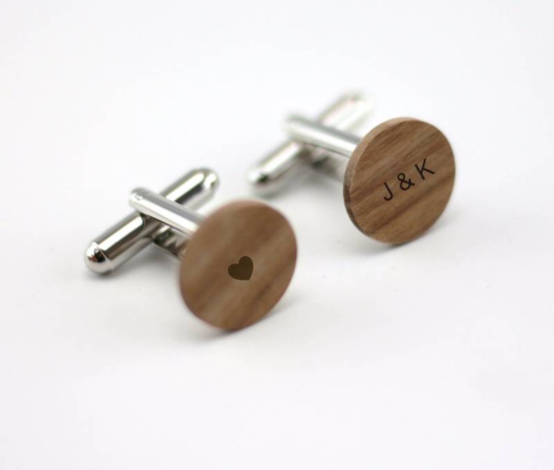 Gravierter Manschettenknopf, Holzmanschettenknopf, Herrenmanschettenknopf, Holzmanschettenknöpfe | Cl009 von AngieWoodCreationsCo