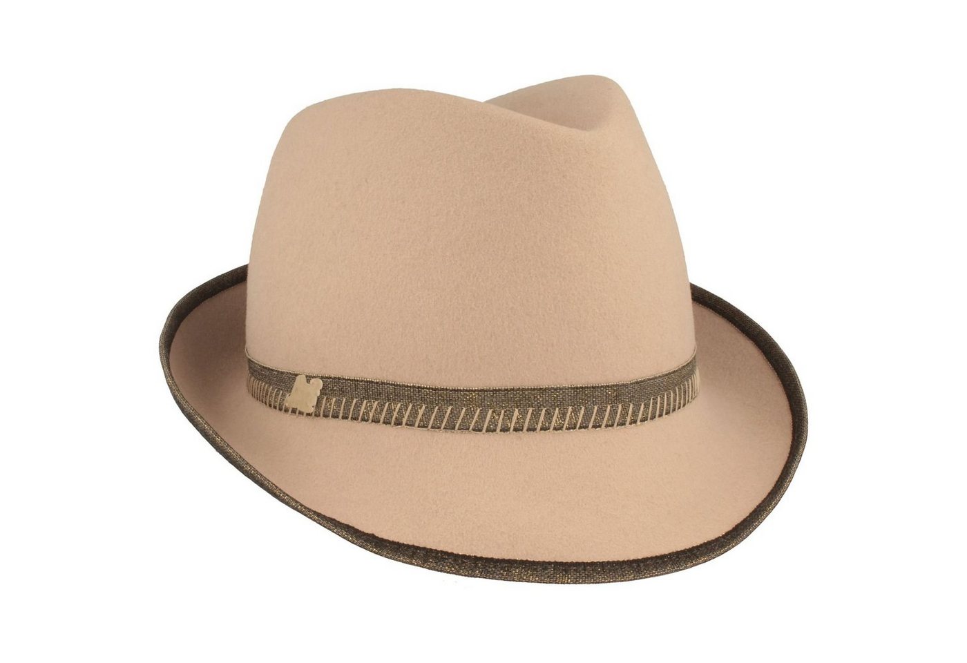 Angiolo Frasconi Filzhut Angiolo Frasconi Trilbyhut mit Lurex Garniturband & Einfass Angiolo Frasconi Filzhut Angiolo Frasconi Trilbyhut mit Lurex Garniturband & Einfass von Angiolo Frasconi