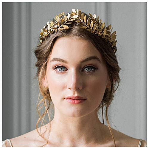 Anglacesmade Brautschmuck, Blatt- / Weinrebe-Stirnband, golden, Diadem, für Hochzeit, Abschlussball Festival, Haarschmuck für Frauen und Mädchen Anglacesmade Brautschmuck, Blatt- / Weinrebe-Stirnband, golden, Diadem, für Hochzeit, Abschlussball Festival, Haarschmuck für Frauen und Mädchen von Anglacesmade