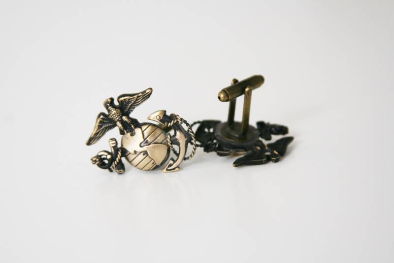 Marine Manschettenknöpfe Usmc Militär - Gemacht Mit Vintage Anstecknadeln von AngleAh