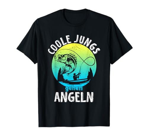 Coole Jungs gehen Angeln - Angler Fischer Geschenk Jungen T-Shirt von Angler Angel Geschenk für coole Jungs