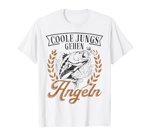 Coole Jungs gehen Angeln - Angler Fischer Geschenk Jungen T-Shirt von Angler Angel Geschenk für coole Jungs