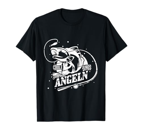 Coole Jungs gehen Angeln - Angler Fischer Kinder Jungen T-Shirt von Angler Angel Geschenk für coole Jungs