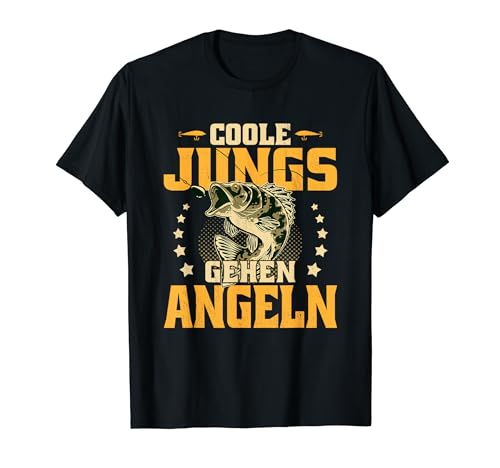 Coole Jungs gehen Angeln Hechtangler Sportfischer Angler T-Shirt von Angler Angelschein Sportfischer & Angelbekleidung