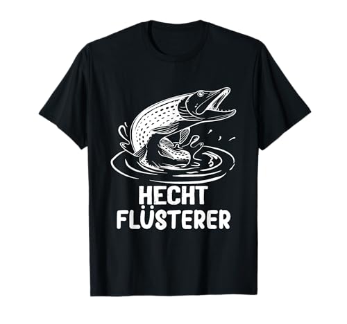 Herren Angeln Fischer lustiger Anglerspruch Hecht fischen Angler T-Shirt von Angler Geschenk