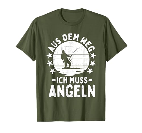 Angler Fischer Spruch lustig Männer Jungen angeln angel T-Shirt von Angler Geschenke & Sprüche - Angel t shirts witzig