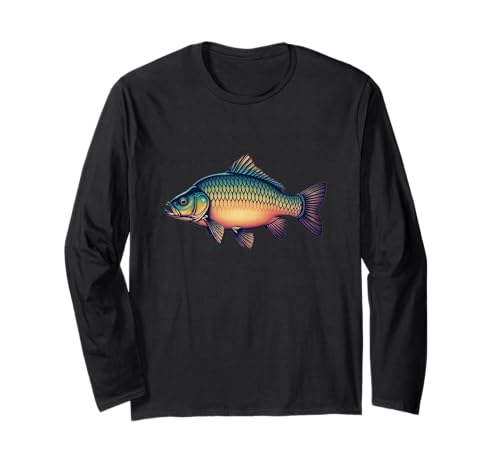 Angel t Shirt Herren Karpfen Hoodie Fischer Fisch Angler Langarmshirt von Angler Shirts für Herren & Kinder Angeln Geschenke