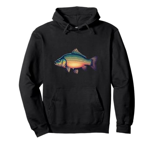 Angel t Shirt Herren Karpfen Hoodie Fischer Fisch Angler Pullover Hoodie von Angler Shirts für Herren & Kinder Angeln Geschenke