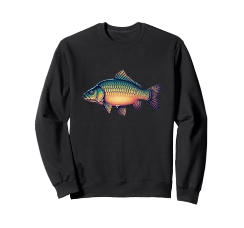 Angel t Shirt Herren Karpfen Hoodie Fischer Fisch Angler Sweatshirt von Angler Shirts für Herren & Kinder Angeln Geschenke