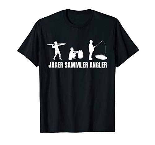 Jäger Sammler Angler Angelsport Angeln Herren Geschenk T-Shirt von Angler und Fischer Bekleidung