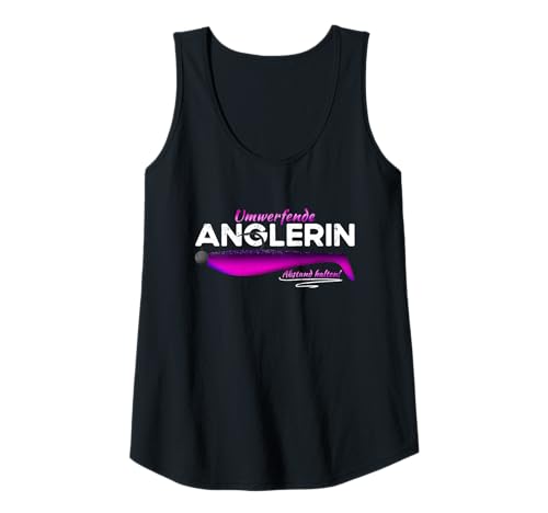 Damen Angelkleidung Frauen Gummifisch Angeln Spruch Anglerin Tank Top Damen Angelkleidung Frauen Gummifisch Angeln Spruch Anglerin Tank Top von Anglerin Geschenk und Angelkleidung Frauen