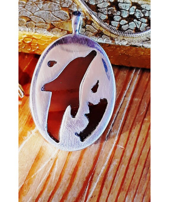 Delfin Achat Anhänger von AngleseaJewellery