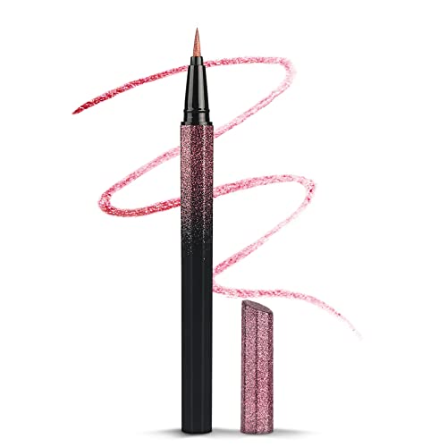 Anglicolor Flüssiger Eyeliner,6 Farben Farbige Eyeliner,Diamond Glitter Liquid Eyeliner, Langlebiger Bunter Eyeliner, Metallic Glitzer Eyeliner für Hochzeiten und Partys (06) von Anglicolor