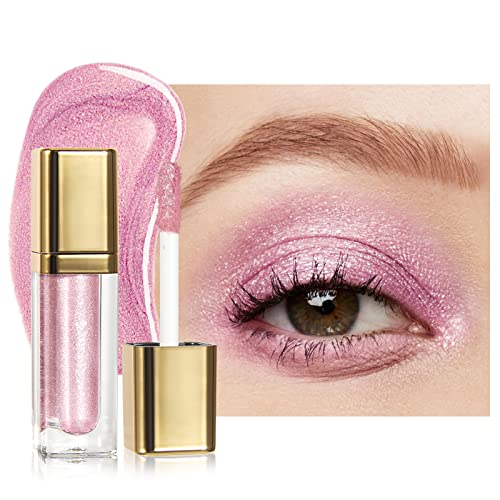 Diamant Flüssigkeit Glitter Lidschatten Mentale Shimmer Lange Lebensdauer Lidschatten Hoch Pigmentiert Glitzer Qick Dry Lidschatten Flüssigkeit Make-up Augen Kosmetik für Frauen Mädchen(#03) von Anglicolor