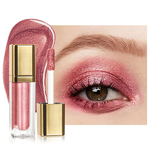 Diamant Flüssigkeit Glitter Lidschatten Mentale Shimmer Lange Lebensdauer Lidschatten Hoch Pigmentiert Glitzer Qick Dry Lidschatten Flüssigkeit Make-up Augen Kosmetik für Frauen Mädchen(#17) von Anglicolor