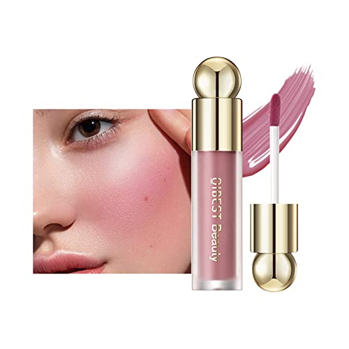 Flüssige Creme Make-up Blush, Matte Weiche Milch Textur Flüssige Blush Lange Farbverlauf Gesicht Rouge Aufbaubar Natürlich-Looking Für Wange Lidschatten Lippenstift Make-up (01# Morning Rose) von Anglicolor