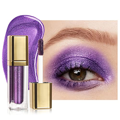 Liquid eyeshadow,Lidschatten Flüssiges Shimmer Metallic Stick,Glitzer Lidschatten schminke smokey eyes make up ür Party Festival (04) von Anglicolor