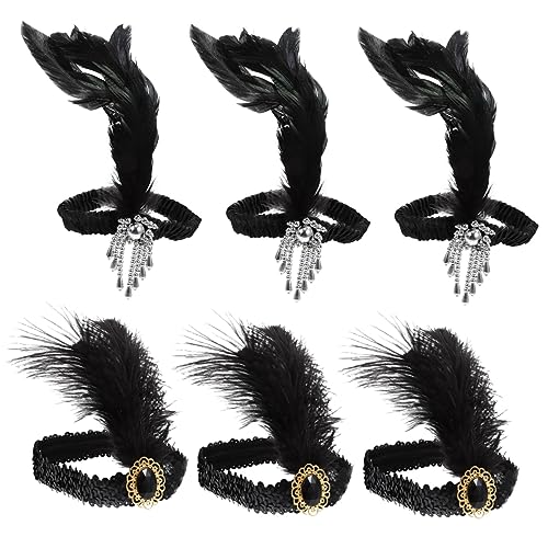 12 Stk Feder Stirnband Weihnachtsstirnband Make-up-stirnband Haarbänder Weihnachtsdeko Kostüm Haarband Kostüm-party-requisite Party-haarband Damen Haarring Abschlussball von Angoily