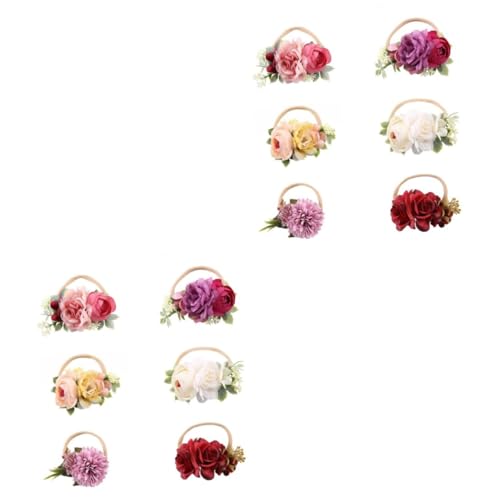 12 Stk Stirnband für Blumenkinder hair accessories for girls hochzeitshaar schmuck haarschmuck Haarbänder Foto-Requisite Haarpflegezubehör die Blumen Kopfbedeckung schmücken Baby von Angoily