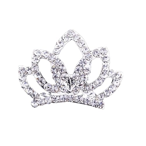 12St Haarschmuck für Kinder Haarschmuck aus Strass Haarspangen Tiara Kinderkrone Haarnadel Mädchen Krone Haarnadel Strasssteine Stirnband Zubehör Kopfbedeckung Braut Weiß von Angoily