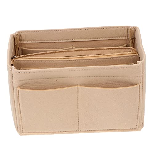 1Stk Aufbewahrungsbeutel aus Filz Kosmetiktaschen Reisen Handtaschen-Organizer mit Einsatz aufbewahrungsdose Storage Boxes Lagerung Tragetasche Make-up Pinsel Geldbörse Fräulein von Angoily