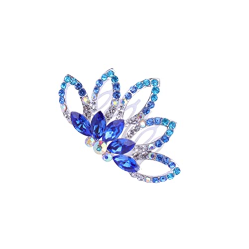 1Stk Haarspangen für Kinder Haarschmuck für die Hochzeit Strass-Haarspangen für Frauen Tiara Kopfschmuck für die Braut Brauteinsatzkamm Strasssteine Kopfbedeckung Zubehör Fräulein von Angoily