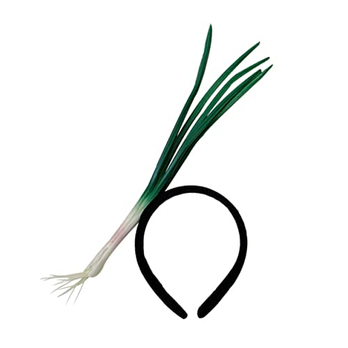 1Stk Schalotten-Stirnband Weihnachtsstirnbänder. Berufskleidung Haarband mit Lauch-Design Haarbänder Weihnachtsstirnband Haarreifen für Sporthaarreifen Abschlussball von Angoily