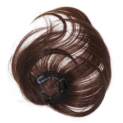 1stk Perücke Air Knallt In- Clip In Fringe Clip Gef?lschtes Clip Auf Natürlicher Flacher Luftknall Damen Hochtemperaturdraht Haar Quaste von Angoily