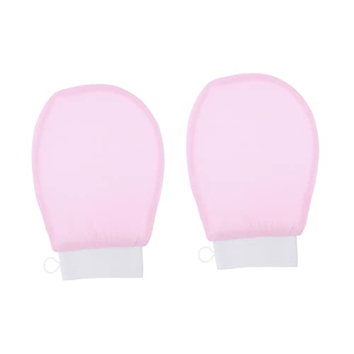 2 Paar Badehandschuhe Peeling-Handtuch Marokkanischer Peeling-Handschuh Luffa-Handschuh Peeling-Handschuhe für Damen handschuhe für die körpermassage verdicken Badetuch Fräulein von Angoily