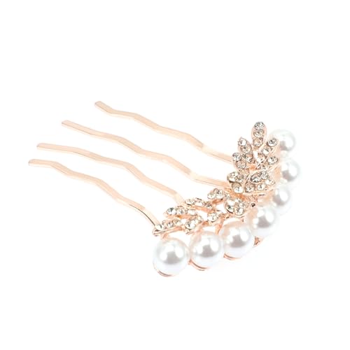 2St Perlenkamm hair accessories for girls hochzeitshaar schmuck haarschmuck Hochzeit Haarkamm Haarkämme für Damen dekorativ Strasssteine Kopfbedeckung Haartrockner Fräulein von Angoily