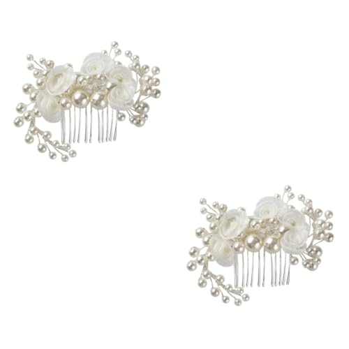 2St haar spangen haarclips haarklammer haar klemmen hochzeitshaar schmuck hairclip kopfschmuck Blumenkopfbedeckungen Hochzeit Haarkamm frauen haarkamm die Blumen Haarnadel Fräulein von Angoily