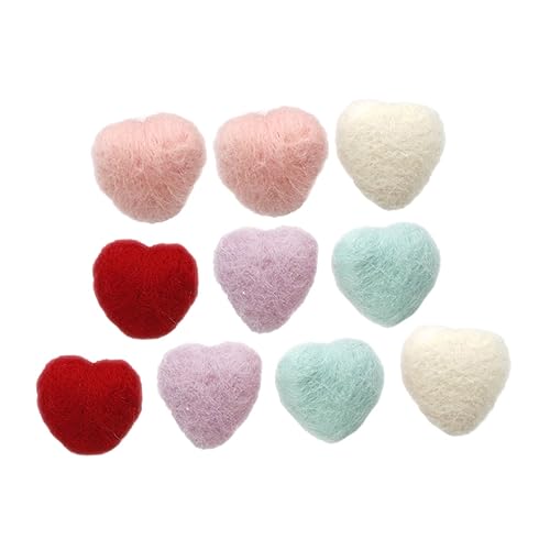 30 Stk Liebe Gefühlt Mädchen Geschenk Accessoires Für Mädchen Filzkugel Selber Machen Material Für Diy-anhänger Wollfilzkugeln Haarnadel Pompons Tiara Kind Textil- Charme Handbuch von Angoily