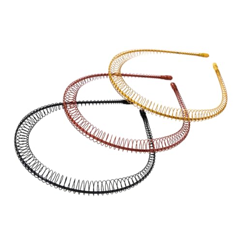 3St gewelltes Unisex-Stirnband haarschmuck wellig Kopfbedeckung schmücken Männer und Frauen Eisen von Angoily