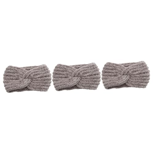 3St haarband hair-band ohrenwärmwr hairband hairwrap ohren wärmer earwarmer haar gummi hair ties Modische Haarbänder haarschmuck Winter Schal Haarring Stirnband Damen Kopfbedeckung von Angoily