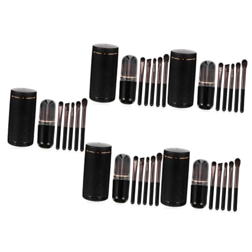 5 Sätze Make-up-Pinsel-Set Make-up-Set Make-up Pinsel Bürste Make-up-Pinsel für Frauen Kosmetikpinsel Mädchen einstellen Kosmetika Schminkset reisen Lidschatten Pinsel wolle von Angoily