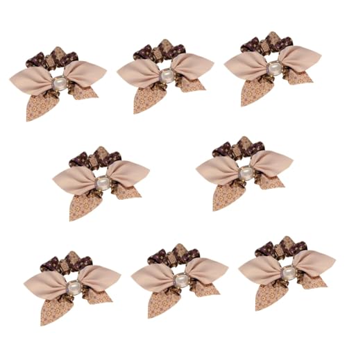 8St Haarring haarschmuck hair scrunchies haar tapes Haarreif haarbänder bogenknoten haarspange Haargummi haar clips Jahrgang Haarseil Stirnband Pferdeschwanz Mädchen Schal Perle von Angoily