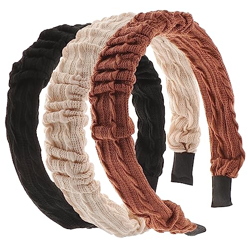 9 Stk Falten Stirnband Stirnband haarband hair-band cosplay haarschmucken christmas headband ucharred hijabs einzigartig schmücken Ausgabekarte Tuch Fräulein Kopfbedeckung Stoff von Angoily