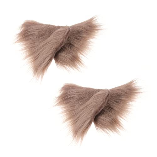 Angoily 1 Paar Haarspangen Mit Tierohren Aus Plüsch Dekorative Haarnadel Für Mädchen Cosplay-haarspangen Leichte Und Bequeme Haar-accessoires Für Partys Und Fotos von Angoily