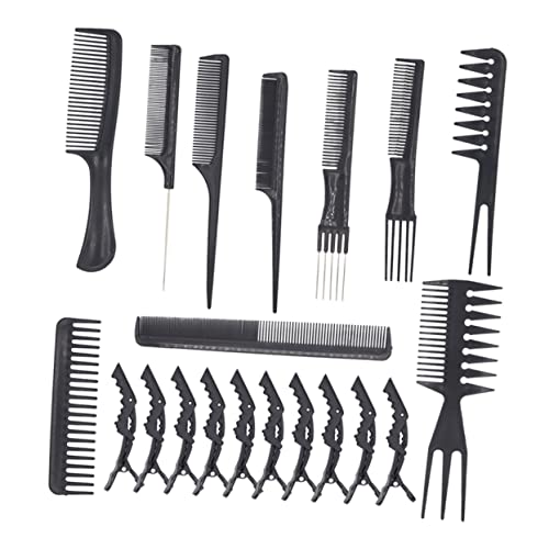 1 Satz 20st 20 Multifunktion Ale Kamm-set Für Männer Haarstyling Kamm Haarschneidekamm Paddelhaarkamm Schneidkamm Haarklammer Set Haarkämme Plastikkamm Spitzer Schwanz Mann von Angoily