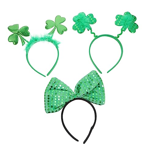 Angoily 1 Satz 3 Stk irisches Stirnband st patricks day haarschmuck festival haarschmuck irische Tracht st. Patricks Day Kopfbedeckung Tiara kopfschmuck Frauen Haarreifen von Angoily