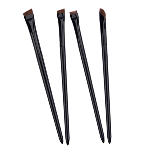 Angoily 1 Satz -augenpinsel Abgewinkelter Make-up-pinsel Flacher Make-up-pinsel Eyeliner-pinsel Augenbrauenpinsel Brauenbürste Nylon Flachkopf Fräulein Bürste Mit Doppeltem Zweck von Angoily