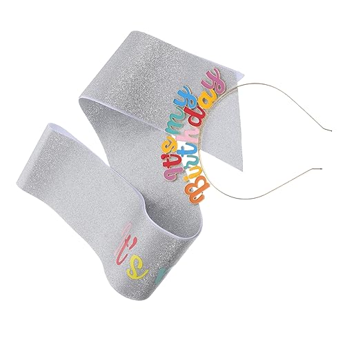 Angoily Damen-geburtstagsschärpe Und Gastgeschenke Exquisites Stirnband-set Für Feiern Für Damen von Angoily