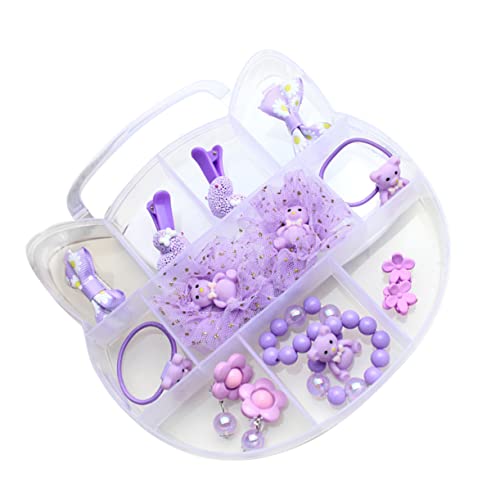 Angoily 1 Satz Haarspangen für Mädchen Kopfbedeckungen für Kinder Säuglingsanzug Babyanzüge haarschmuck Kopfschmuck für Kinder Stilvolle Haaraccessoires für Kinder Herbst Zubehör Violett von Angoily