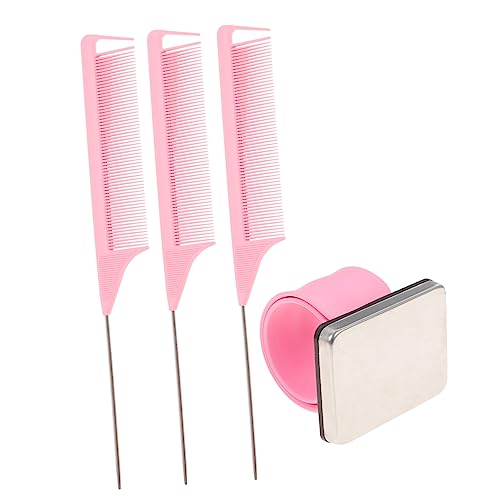 Angoily 1 Satz Handschlaufe Schweifkamm haarspange klammer magnetische uhr Handgelenkstütze Nadelschwanzkamm uhrenarmbänder Magnetarmband mit Nadelkissen Nähnadeln Magnetarmband pp Rosy von Angoily