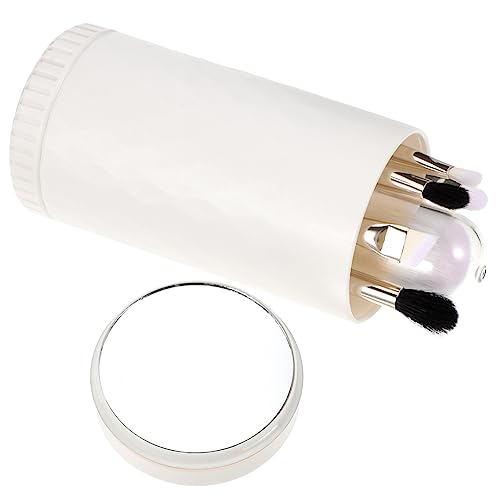 Angoily 1 Satz Make-up-pinsel-set Puderapplikator Make-up-zubehör Für Tragbare Bürsten Lidschattenpinsel Für Mädchen Synthetisches Dickes Aluminiumrohr Sanft Fräulein Schminkset Weiß von Angoily