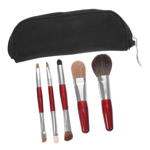 Angoily 1 Satz Schminkpinsel mit Tasche Schönheitszubehör Pinsel für Make-up Make-up-Pinsel für Mädchen Make-up Pinsel Mini Lidschatten Pinsel Kosmetik Applikator Fräulein einstellen wolle von Angoily