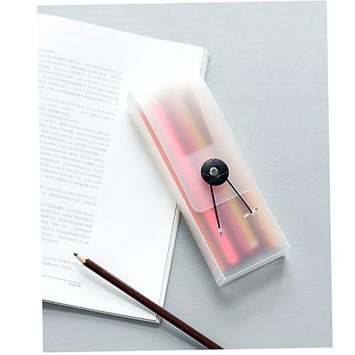 Angoily 3 Stück Multifunktionales Federmäppchen Kunststoff Durchscheinend Große Kapazität für Schule und Büro Schreibwaren Aufbewahrung von Angoily