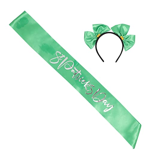 Angoily 1 Satz Stirnband Zeremonieller Gürtel St Patricks Day Haarschmuck Festival-kopfschmuck St. Patrick Day Partyschärpe St. Patrick Day Haarband Kobold Kostüm Stoff Requisiten Kind Hut von Angoily