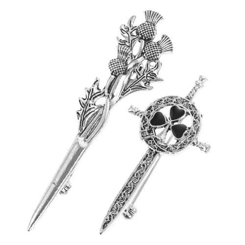 Angoily 1 Satz Vintage Brosche Corsage Brosche Pins Distel Brosche Anstecknadel Anstecknadel Mode Damen Broschen Distel Pin Emaille Hochzeitsbrosche Sicherheitsnadel Für Kleidung 2 Stück von Angoily