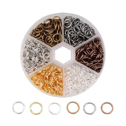 Angoily 1 Schachtel Handgefertigte Haarringe mit Aufbewahrungsbox Kupfer Ringe für Zöpfe Langlebige Haaraccessoires für Frauen Stilvolles Design für Besondere Anlässe und Alltag von Angoily